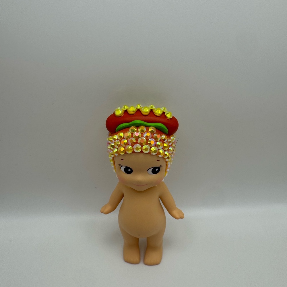Custom Bedazzled Sonny Angel Hot Dog Statue - Picture 5 of 6